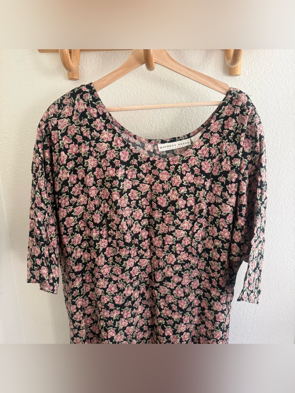 90s prairie Cottagecore whimsigoth Kathryn Deene Ditsy Floral Maxi Dress rayon